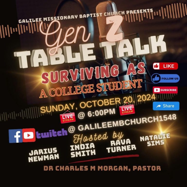 GenZ Table Talk – Surviving As A College Student