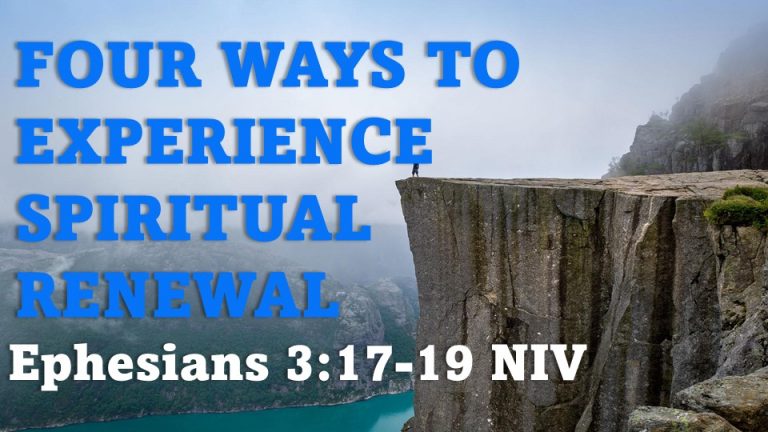 Four Ways to Spiritual Renewal